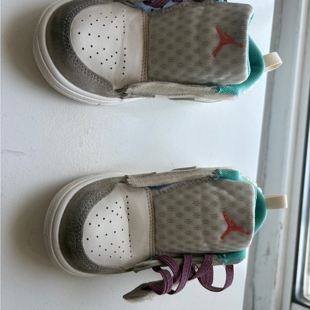 Kids Shoes with Gray and White Accents